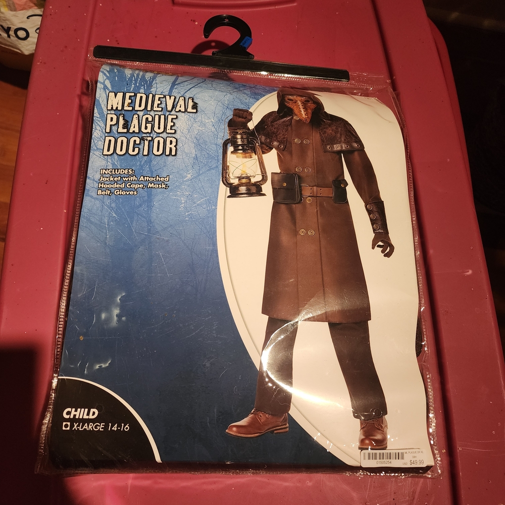 Medieval Plague Doctor Costume for Kids - Brown